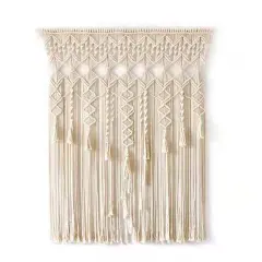 Cotton Macrame Woven Wall Hanging Tapestry Handmade Bohemian Boho Art Home Decor
