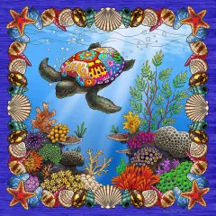 Sunsout Psychedelic Turtle 500 pc Jigsaw Puzzle 77010