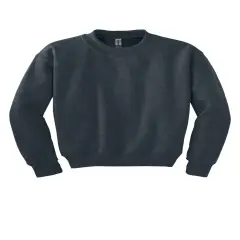 Gildan&reg; Youth Crewneck Long Sweatshirt Dark heather