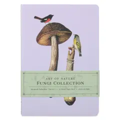 Art of Nature Sewn Notebook Set - Fungi, Set of 3, 6" x 8-1/2", 64 pages