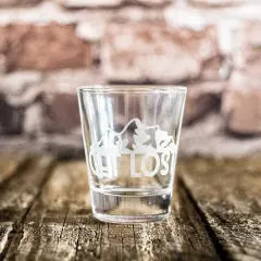 2oz Get Lost Shot glass