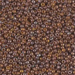 Miyuki 11 Round Seed Bead, 11-1984, 24kt Red Gold Iris, 13 grams