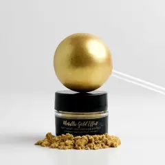 Shine Dessert Glitter: "Metallic Gold Effect"- Metallic Gold Edible Highlighter