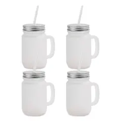 Craft Express Sublimation Printing Mason Jars - 12 oz, Pkg of 4
