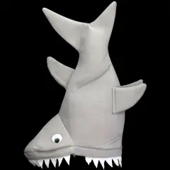 Shark Attack Hat Toys | Soft plush 16 in x 12 in | Fits most heads Toys | Raheev&reg;