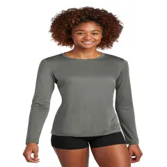 Sport-Tek&reg; Ladies Pro Long Sleeve T-shirts For Adult Dark smoke grey
