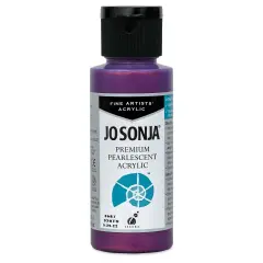 Chroma&rsquo;s Jo Sonja Premium Pearlescent - Pearlescent Dark Red Violet, 2 oz bottle