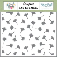 Echo Park Stencil 6"X6"-Garden Breeze, Fairy Garden