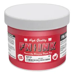 FN Ink Plastisol Screen Printing Ink - Bright Red, Quart