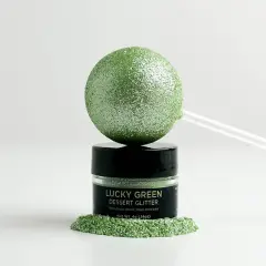 Shine Dessert Glitter: "Lucky Green" - Lime Green Edible Dessert Glitter