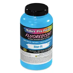 Smooth-On Maker Pro Acrylic-Urethane Paint - Fluorescent Blue, 16 oz