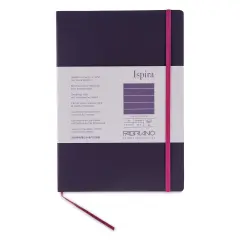 Fabriano Ispira Hard-Cover Notebook - Purple, 5-4/5" x 8-1/4", Lined