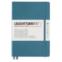 Leuchtturm1917 Ruled Hardbound Notebook - Stone Blue, 5-3/4" x 8-1/4"
