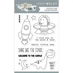 PhotoPlay Photopolymer Clear Stamps-To The Moon And Back