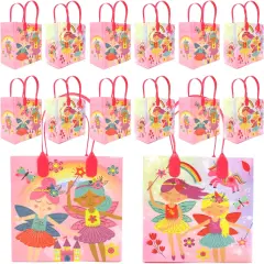 TINYMILLS Magical Fairies Themed Party Favor Bags Goodie Bags, 12 Pack