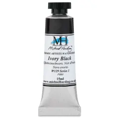 Michael Harding Artists Watercolor - Ivory Black, 15 ml