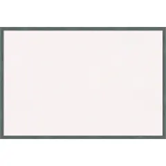 Dixie Blue Grey Rustic Narrow Wood Framed Corkboard, White Cork