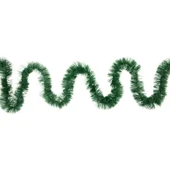 Northlight Commercial Tinsel Foil Christmas Garland - 50' x 2.5" - Green - Unlit