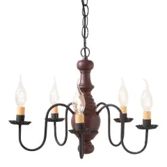 Lancaster Chandelier in Plantation Red