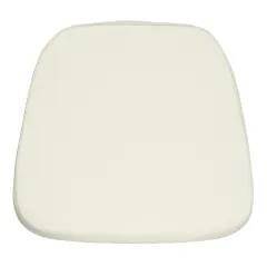 Emma and Oliver Soft Fabric Chiavari Dining Chair Cushion Ivory