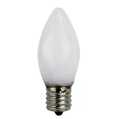 Sienna Opaque C9 LED Christmas Replacement Bulbs - White - Pack of 4
