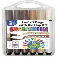 Kwik Stix Magic Stix Markers 12/Pkg-Global Skin Tones