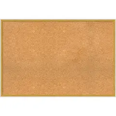Paige Wood Framed Corkboard, Natural Cork Paige White Gold