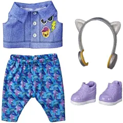 Baby Alive Littles, Little Styles Bounce to The Beat Outfit for Littles Dolls, Brown