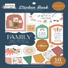 Carta Bella Sticker Book-At Home