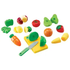 Learning Resources Pretend Play Sliceable Fruits and Veggies - 23 Pieces