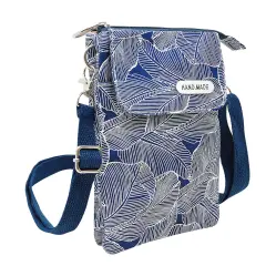 Wrapables Mini Crossbody Cell Phone Bag Front Flap / Navy