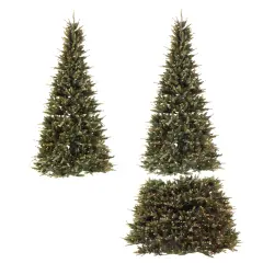 GKI/Bethlehem Lighting 7.5' Pre-Lit Full Green Extend-A-Tree Adjustable Artificial Christmas Tree - Clear Lights