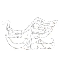 Brite Star Lighted Sleigh Outdoor Christmas Decoration - 42" - Clear Lights White