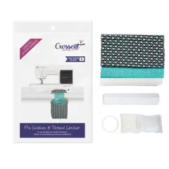 Crosscut Sewing Co.&reg; Pin Cushion & Thread Catcher Sewing Project Kit for Beginners with Fabric, Instructions and Video Spools