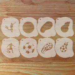Soccer Face Painting Stencil Set | Perfect for Face Painting, Temporary Tattoos, Birthday Party | Designer Stencils |