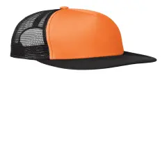 District&reg; Flat Bill Snapback Trucker Cap Neon Orange