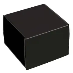 Pack/6: Black Decorative Mailer - 12 x 9 x 3"