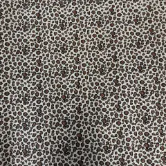 1 Yard Leopard Print Glitter Canvas Vinyl Fabric Fashion Accessories Craft Upholstery 56" Width Silver