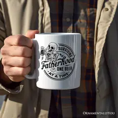 Surviving Fatherhood Mug, Beer Dad Gift