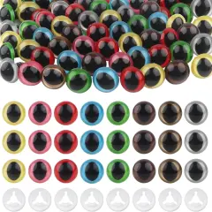 64pcs Safety Eyes - 15mm (8 Colors)