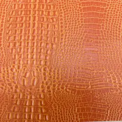 1 Yard Marine Gator Vinyl Fabric Waterproof Anti UV Outdoor Upholstery 54" Width Orange