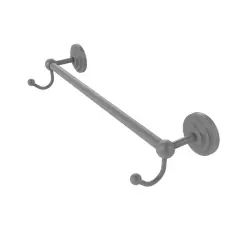 Prestige Que New Collection 18 Inch Towel Bar With Integrated Hooks - Pqn-41-18-Hk-Gym