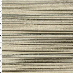 Gray/Black/Beige Multi Stripe Chenille Decorating Fabric By the Yard