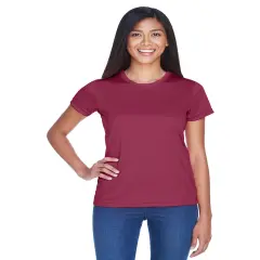 UltraClub&reg; Ladie's Cool & Dry Sport Performance Interlock T-Shirt MAROON