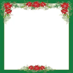 Great Papers! Holiday Stationery Letterhead, Poinsettia Valance, 8.5"x11", Printer Friendly, 80 sheets