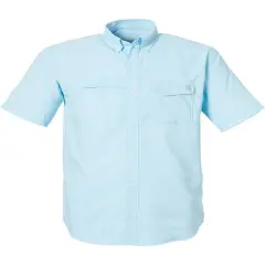 HUK&reg; Men's Tide Point Short Sleeve Shirt Crystal blue