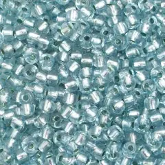 John Bead 6/0 Silver Lined Solgel Czech Glass Seed Beads, 500g Light Blue