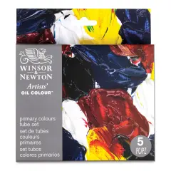 Winsor & Newton Artists' Oil Colors - Set of 5, Primary Colors, 37 ml tubes