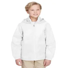 Team 365&reg; Youth Zone Protect Lightweight Jacket WHITE
