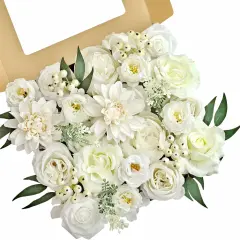 Artificial Flowers DIY Box Set Fake Roses Bouquet
